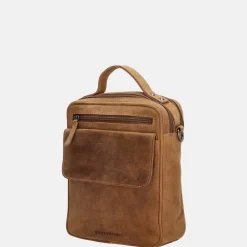 Schoudertassen^Hide & Stitches schoudertas brown