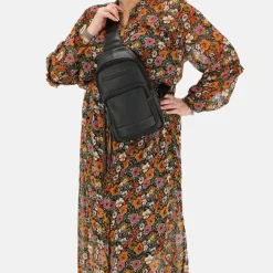 Crossbody Tassen^Hide & Stitches slingback crossbody tas zwart