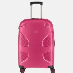Reiskoffers^Impackt Spinner koffer 65 cm flora pink