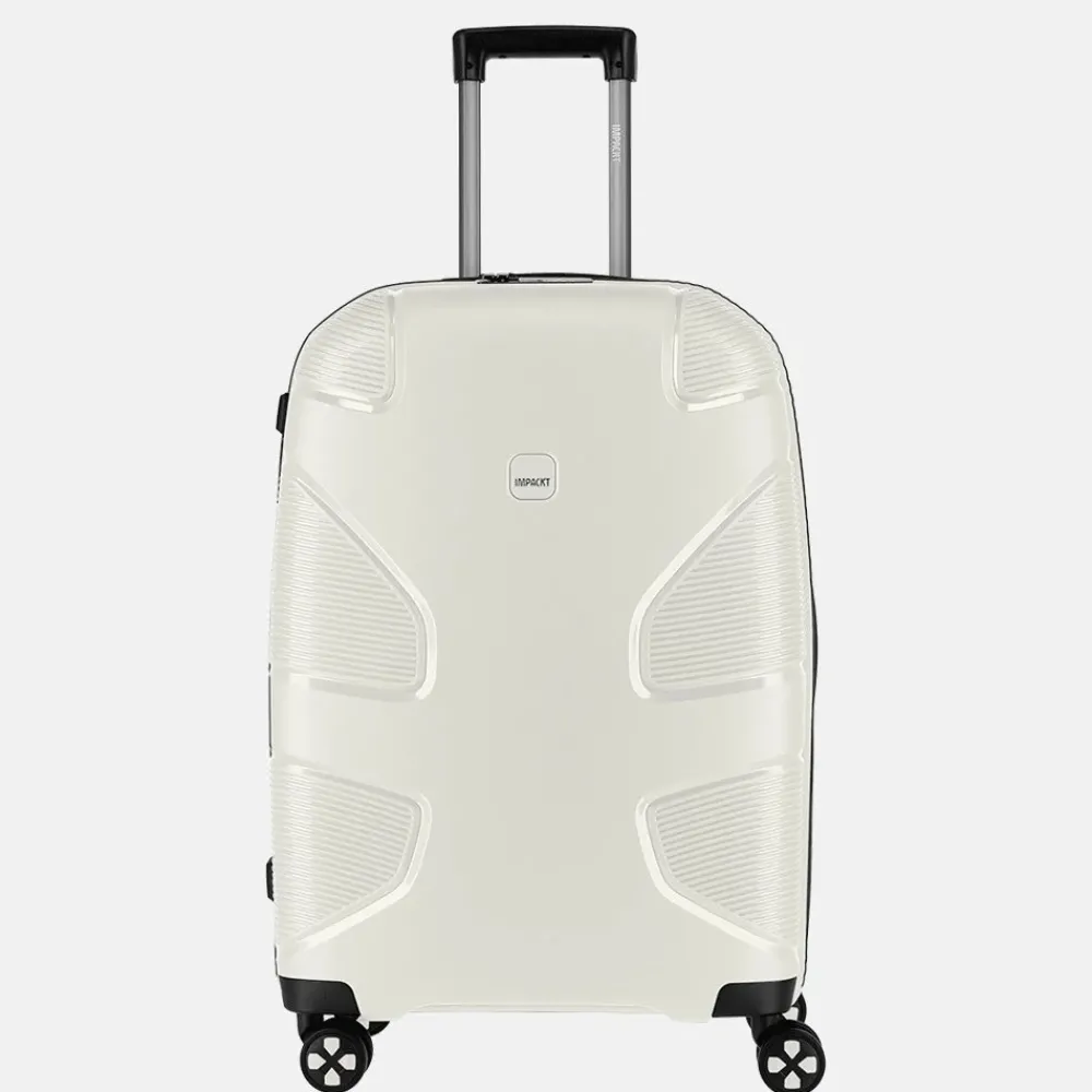 Reiskoffers^Impackt Spinner koffer 65 cm polar white