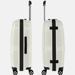 Reiskoffers^Impackt Spinner koffer 65 cm polar white