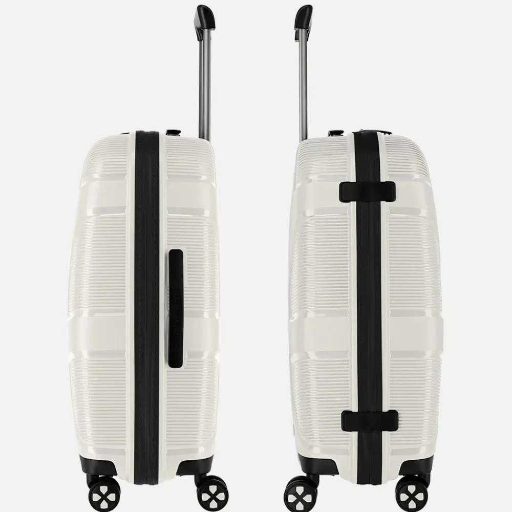 Reiskoffers^Impackt Spinner koffer 65 cm polar white