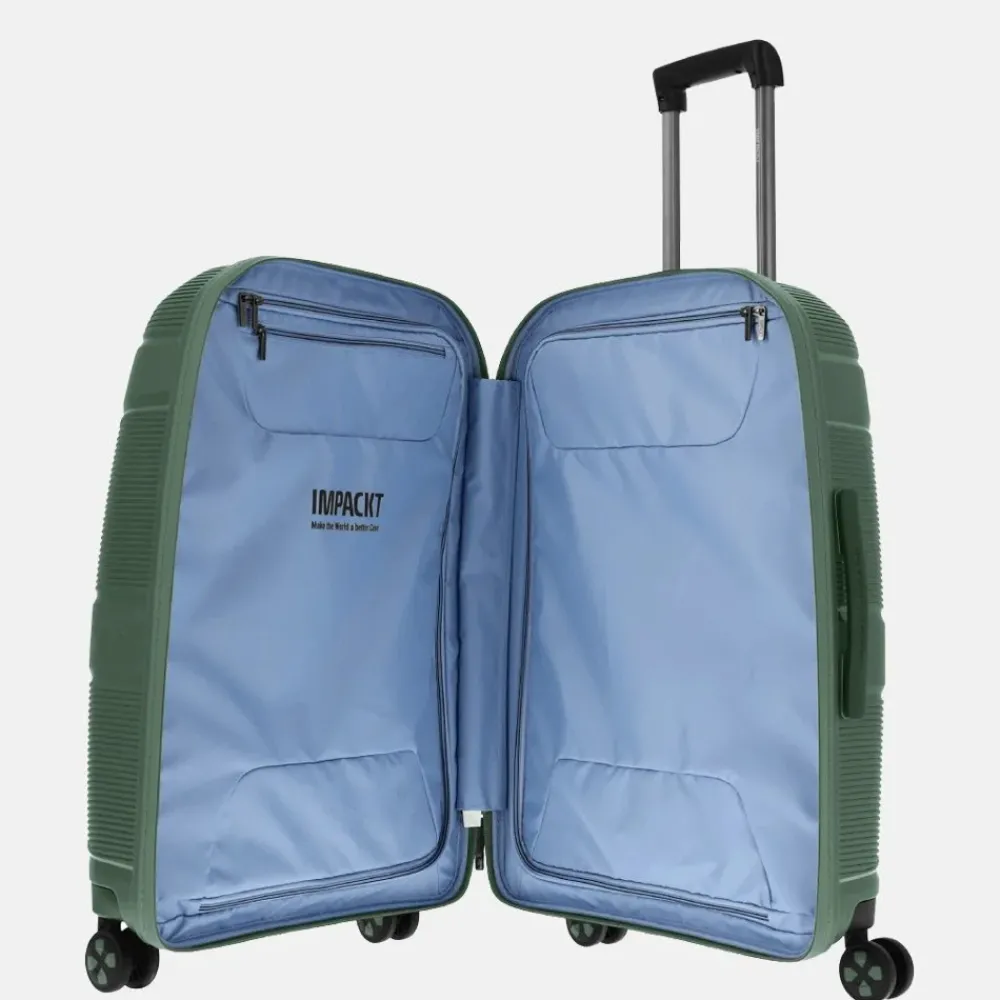 Reiskoffers^Impackt Spinner koffer 65 cm deep sea blue