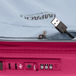 Handbagage Koffers^Impackt Spinner koffer 55 cm flora pink