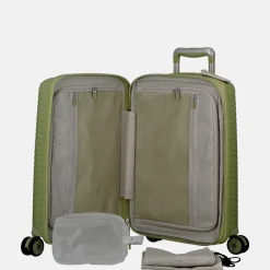 Handbagage Koffers^Jump Evae handbagage koffer 55 cm expandable vertclair