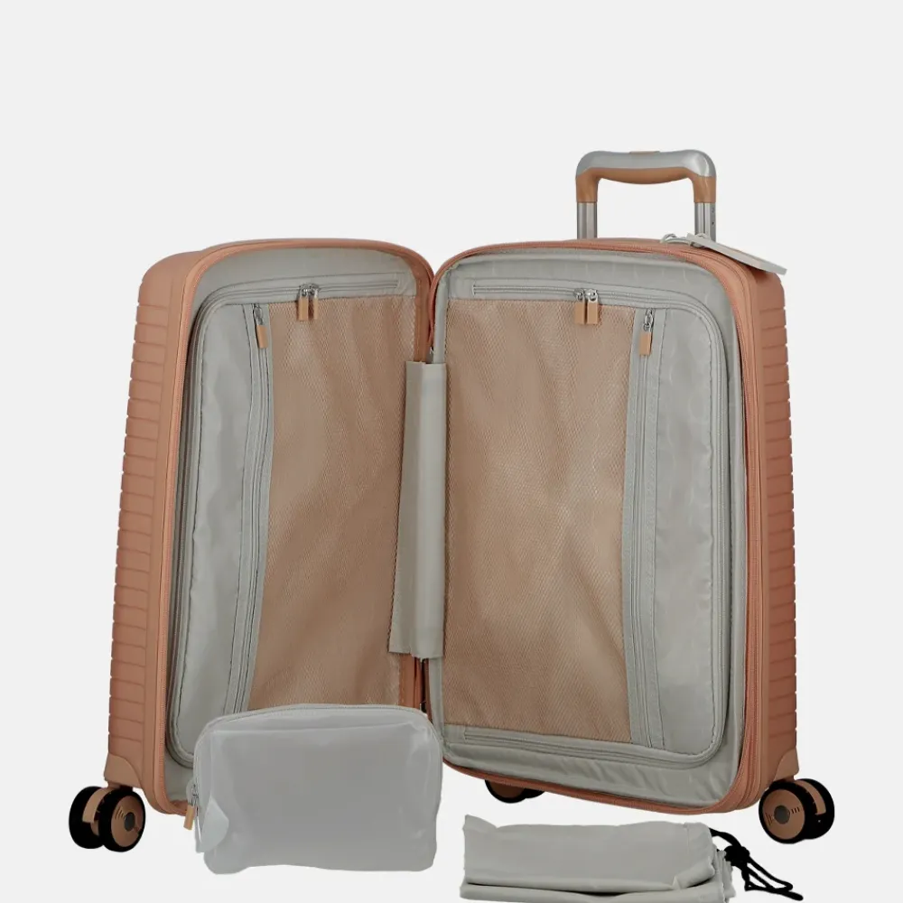Handbagage Koffers^Jump Evae handbagage koffer 55 cm expandable rosepale