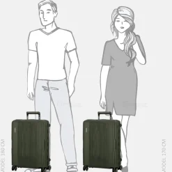 Handbagage Koffers^Jump Maxlock handbagage koffer 55 cm kaki