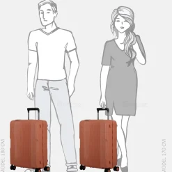 Handbagage Koffers^Jump MAxlock handbagage koffer 55 cm brique
