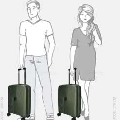 Handbagage Koffers^Jump Oskol handbagage koffer 55 cm expandable kaki