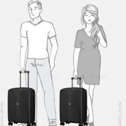 Handbagage Koffers^Jump Oskol handbagage koffer 55 cm expandable noir