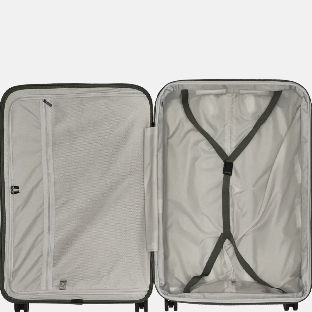 Reiskoffers^Jump Oskol Oskol reiskoffer 76 cm expandable kaki