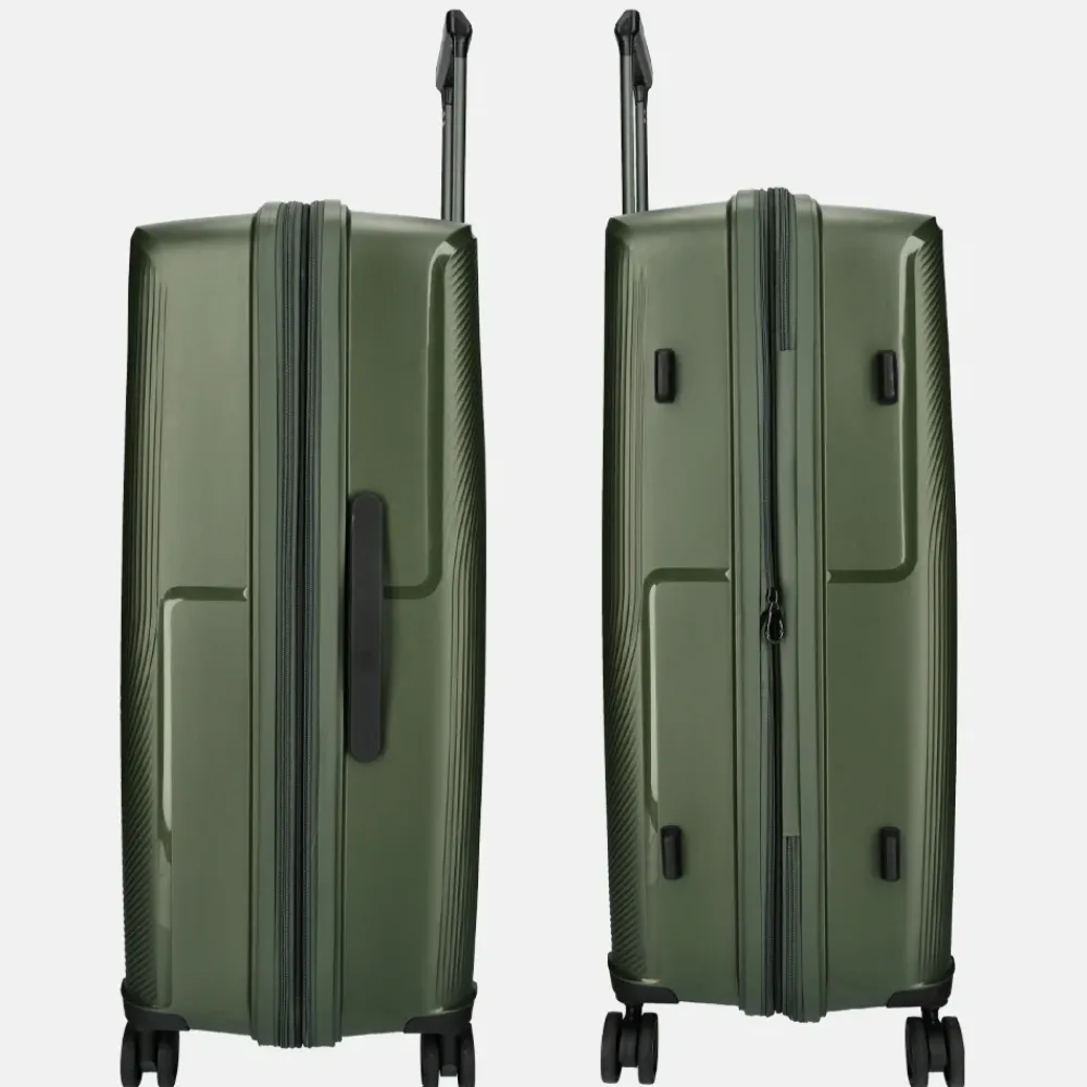 Reiskoffers^Jump Oskol Oskol reiskoffer 76 cm expandable kaki