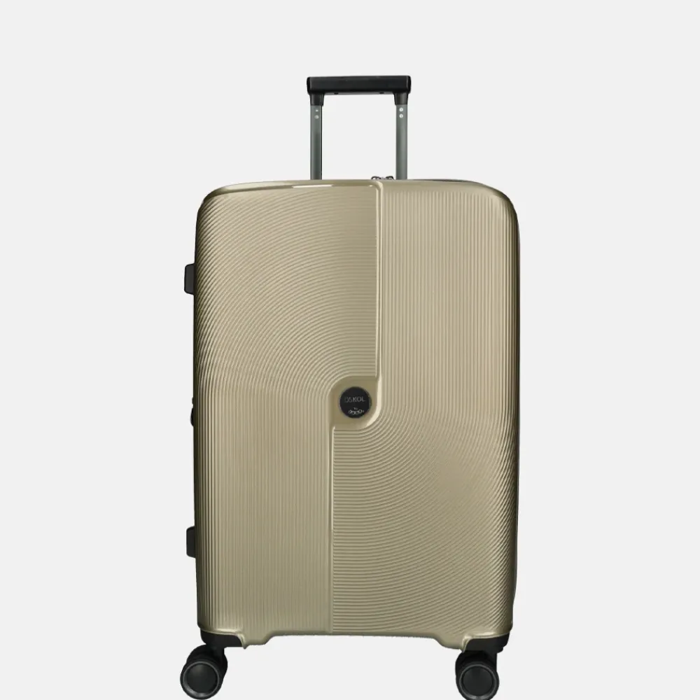 Reiskoffers^Jump Oskol reiskoffer 66 cm expandable champagne