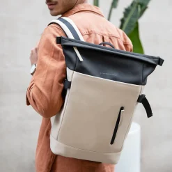 School Rugzakken | School Rugzakken^Kapten & Son Aarhus rugzak 14 inch cream black
