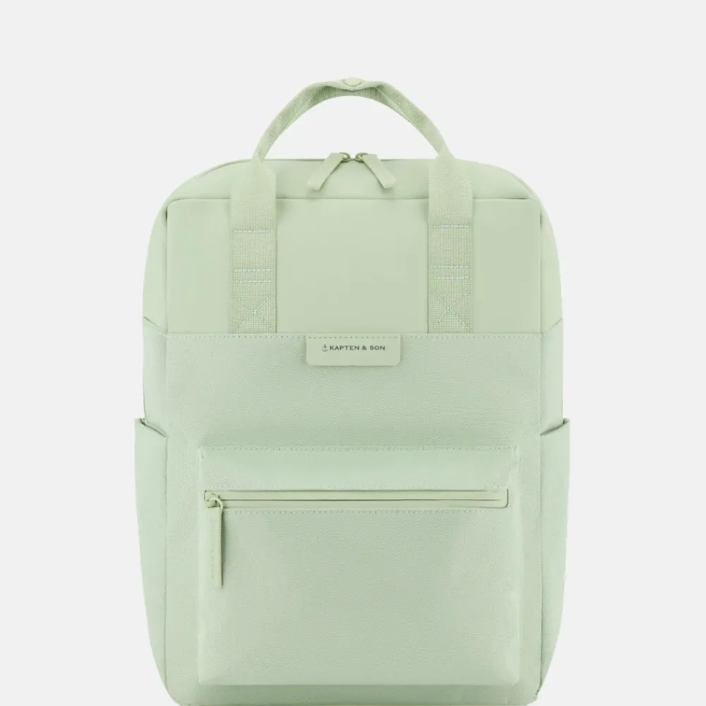 School Rugzakken | School Rugzakken^Kapten & Son Bergen Pro laptoprugzak 15 inch matcha green