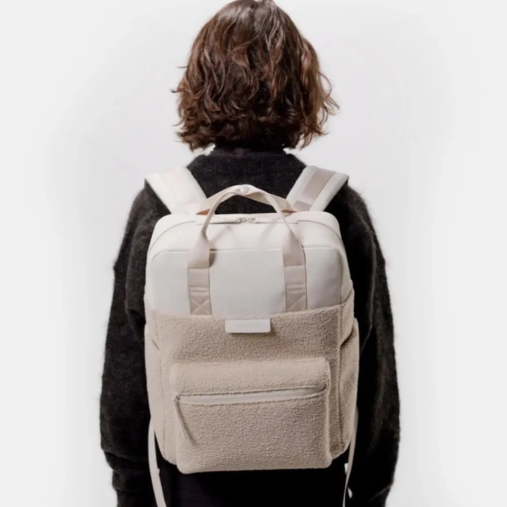 Laptop Rugzakken^Kapten & Son Bergen Pro laptoprugzak teddy fleece