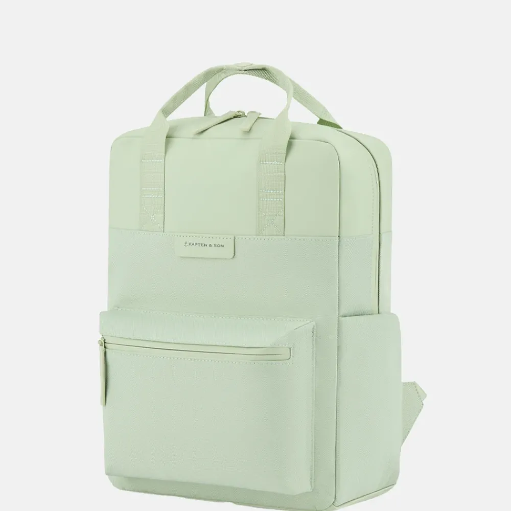School Rugzakken | School Rugzakken^Kapten & Son Bergen Pro laptoprugzak 15 inch matcha green