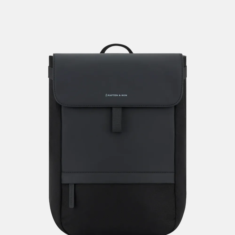 Vrijetijd Rugzakken | School Rugzakken^Kapten & Son Fyn Pro rugzak 15 inch all black