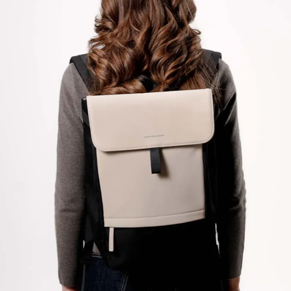 Vrijetijd Rugzakken | School Rugzakken^Kapten & Son Fyn Pro rugzak 15 inch cream black