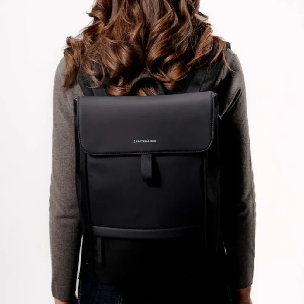 Vrijetijd Rugzakken | School Rugzakken^Kapten & Son Fyn Pro rugzak 15 inch all black