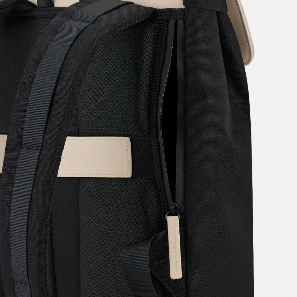 Vrijetijd Rugzakken | School Rugzakken^Kapten & Son Fyn Pro rugzak 15 inch cream black