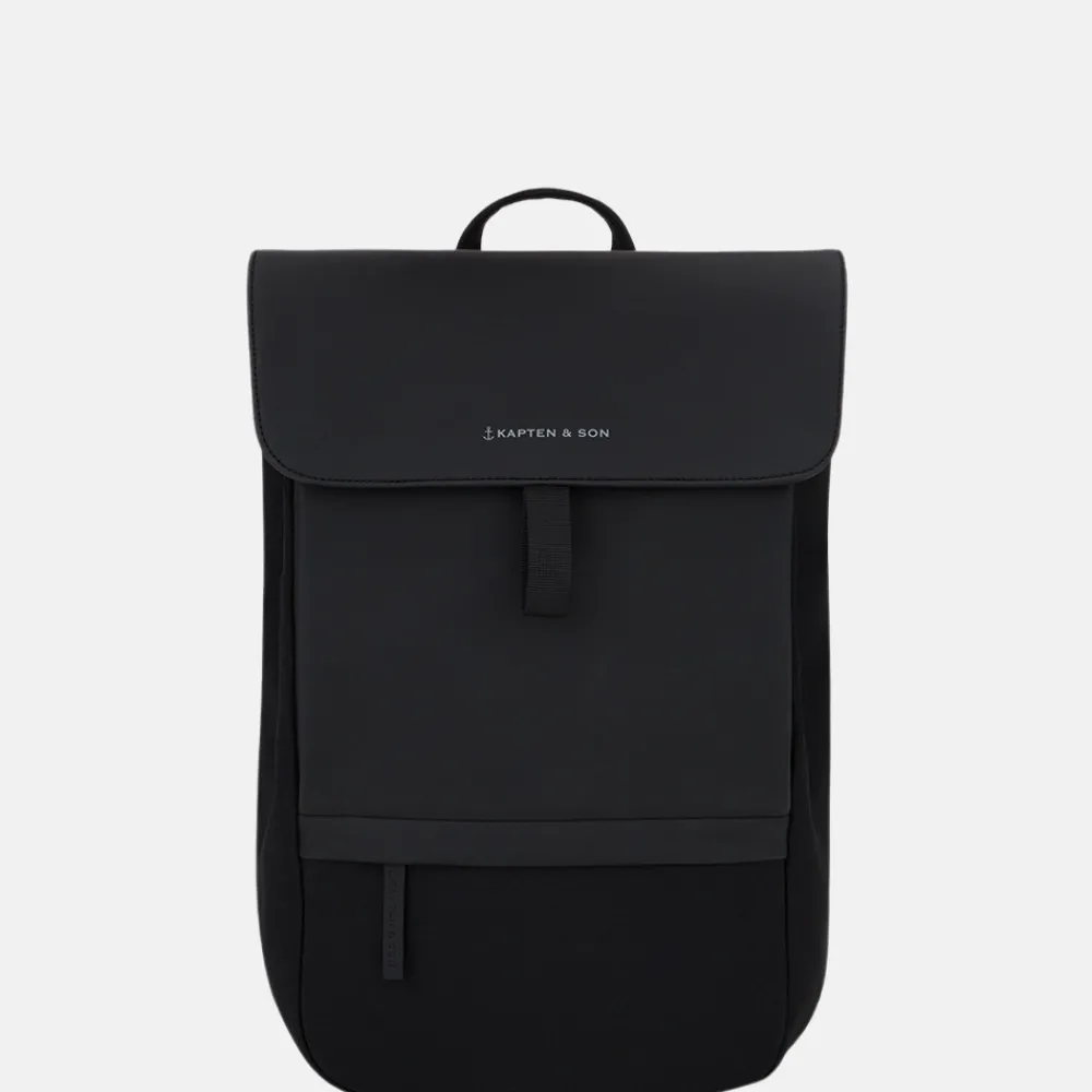 School Rugzakken | School Rugzakken^Kapten & Son Fyn rugzak 15 inch all black