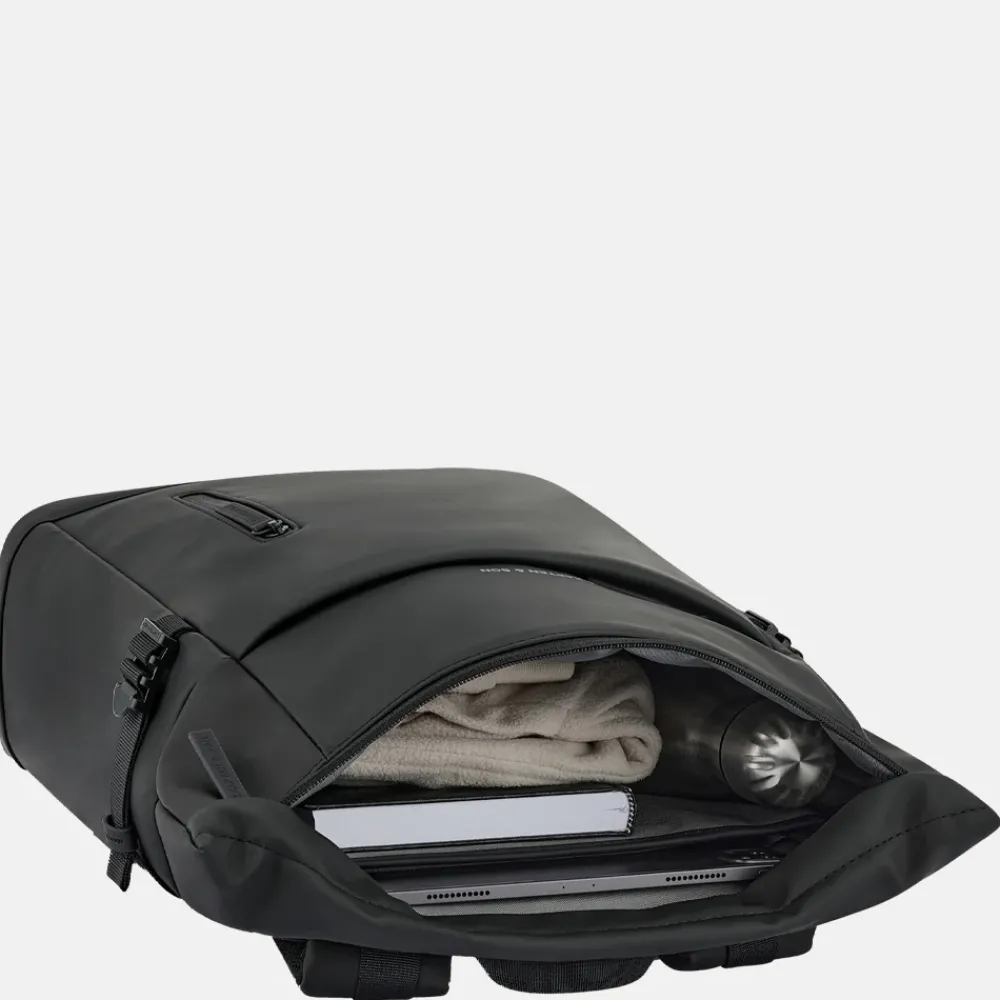 Vrijetijd Rugzakken | School Rugzakken^Kapten & Son Helsinki 2.0 rugzak 15 inch all black