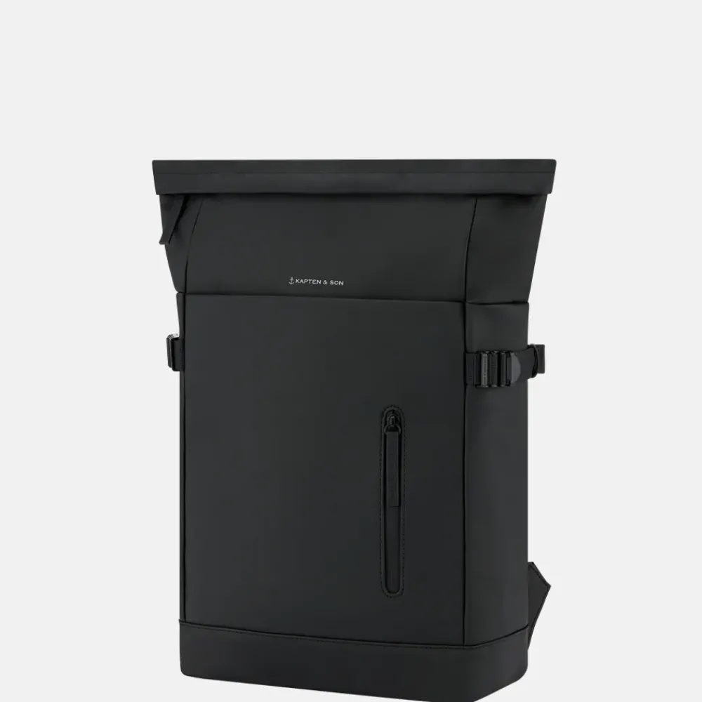Vrijetijd Rugzakken | School Rugzakken^Kapten & Son Helsinki 2.0 rugzak 15 inch all black