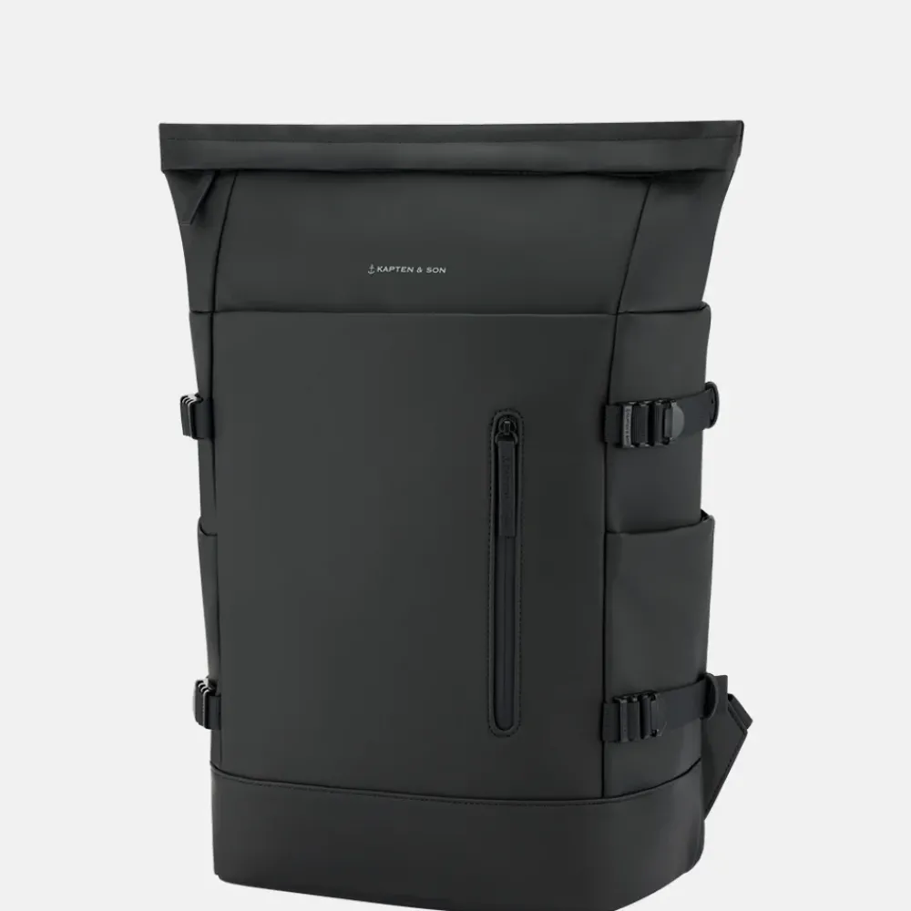 Vrijetijd Rugzakken | School Rugzakken^Kapten & Son Helsinki pro rugzak 15 inch all black