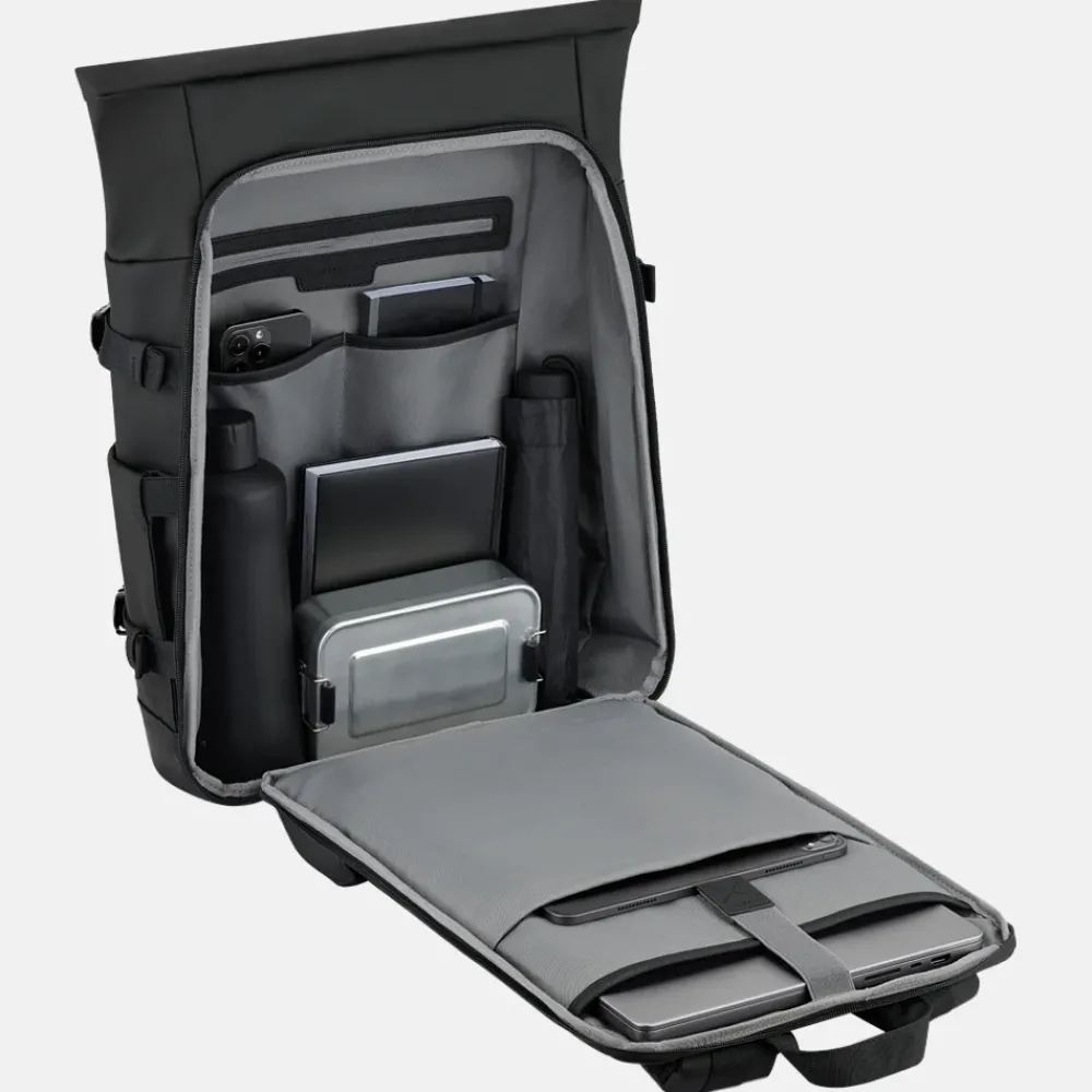 Vrijetijd Rugzakken | School Rugzakken^Kapten & Son Helsinki pro rugzak 15 inch all black
