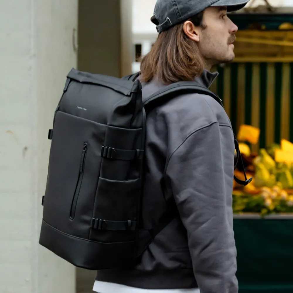 Vrijetijd Rugzakken | School Rugzakken^Kapten & Son Helsinki pro rugzak 15 inch all black