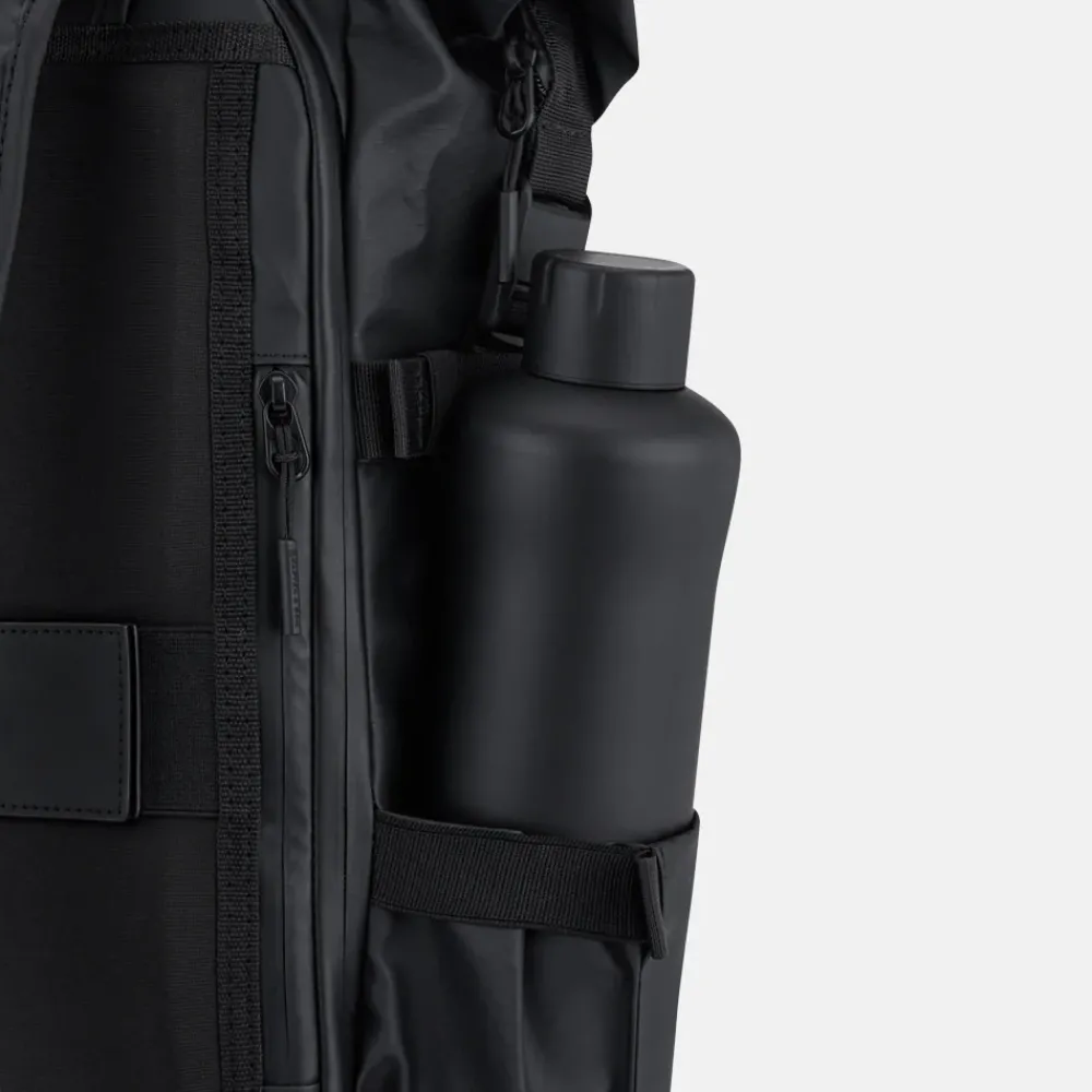 Laptop Rugzakken^Kapten & Son Lisbon roll-top laptoprugzak all black
