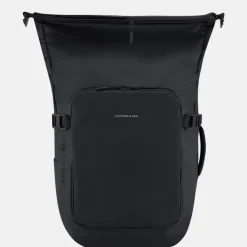 Laptop Rugzakken^Kapten & Son Lisbon roll-top laptoprugzak all black
