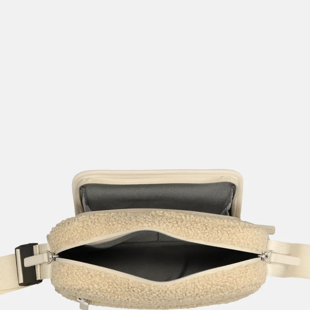 Crossbody Tassen^Kapten & Son Lulea crossbody tas teddy fleece