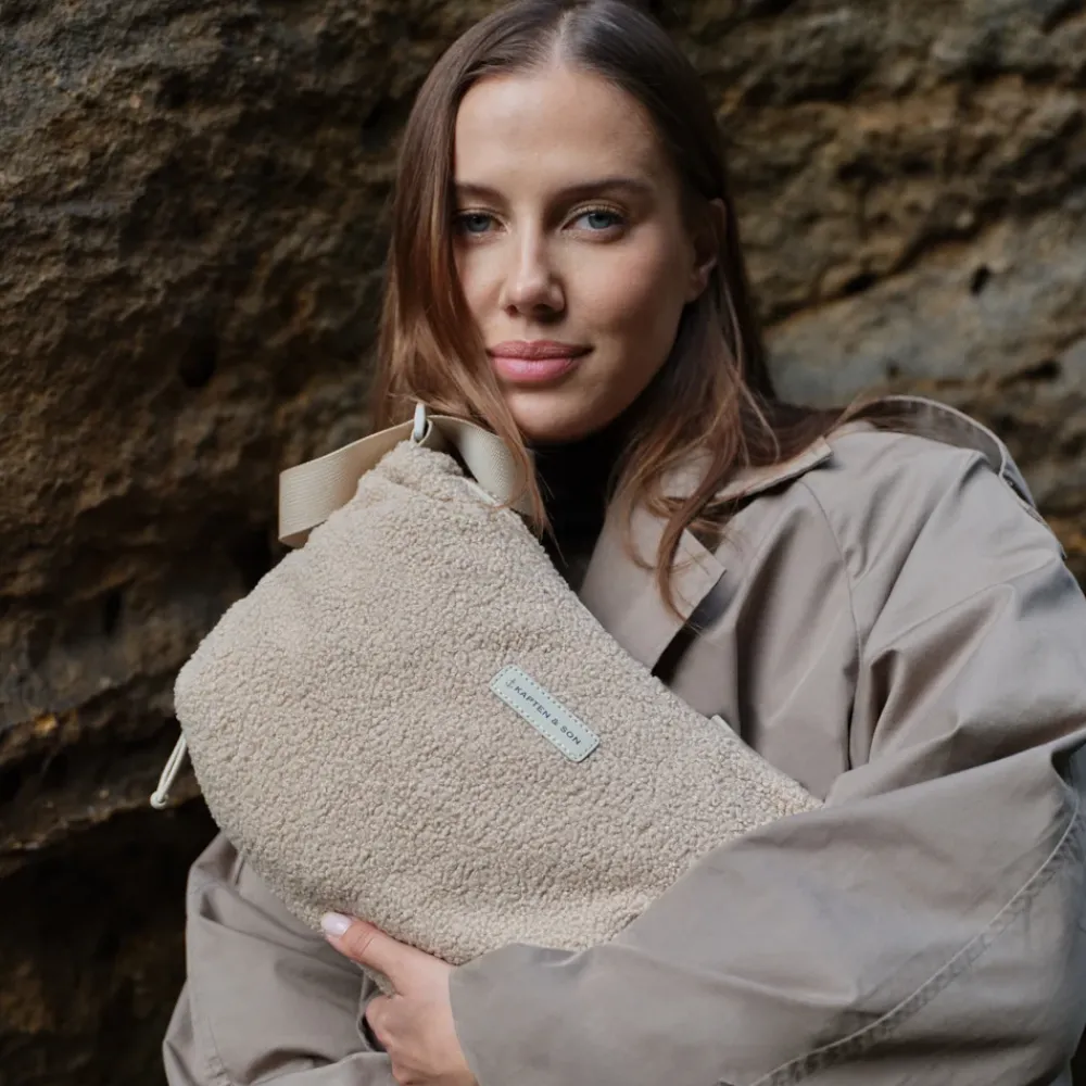 Crossbody Tassen^Kapten & Son Skara crossbody tas L fleece sandstone