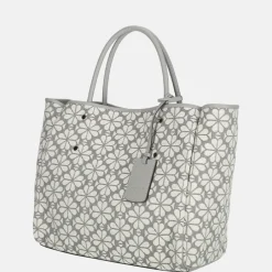 Handtassen^Kate Spade Flower Jacquard M handtas grey multi