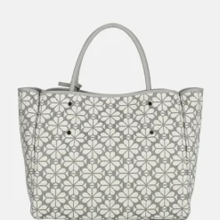 Handtassen^Kate Spade Flower Jacquard M handtas grey multi