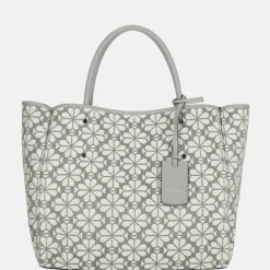 Handtassen^Kate Spade Flower Jacquard M handtas grey multi