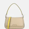 Crossbody Tassen^Kate Spade Hudson flap crossbody tas timeless taupe multi