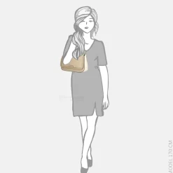 Crossbody Tassen^Kate Spade Hudson flap crossbody tas timeless taupe multi