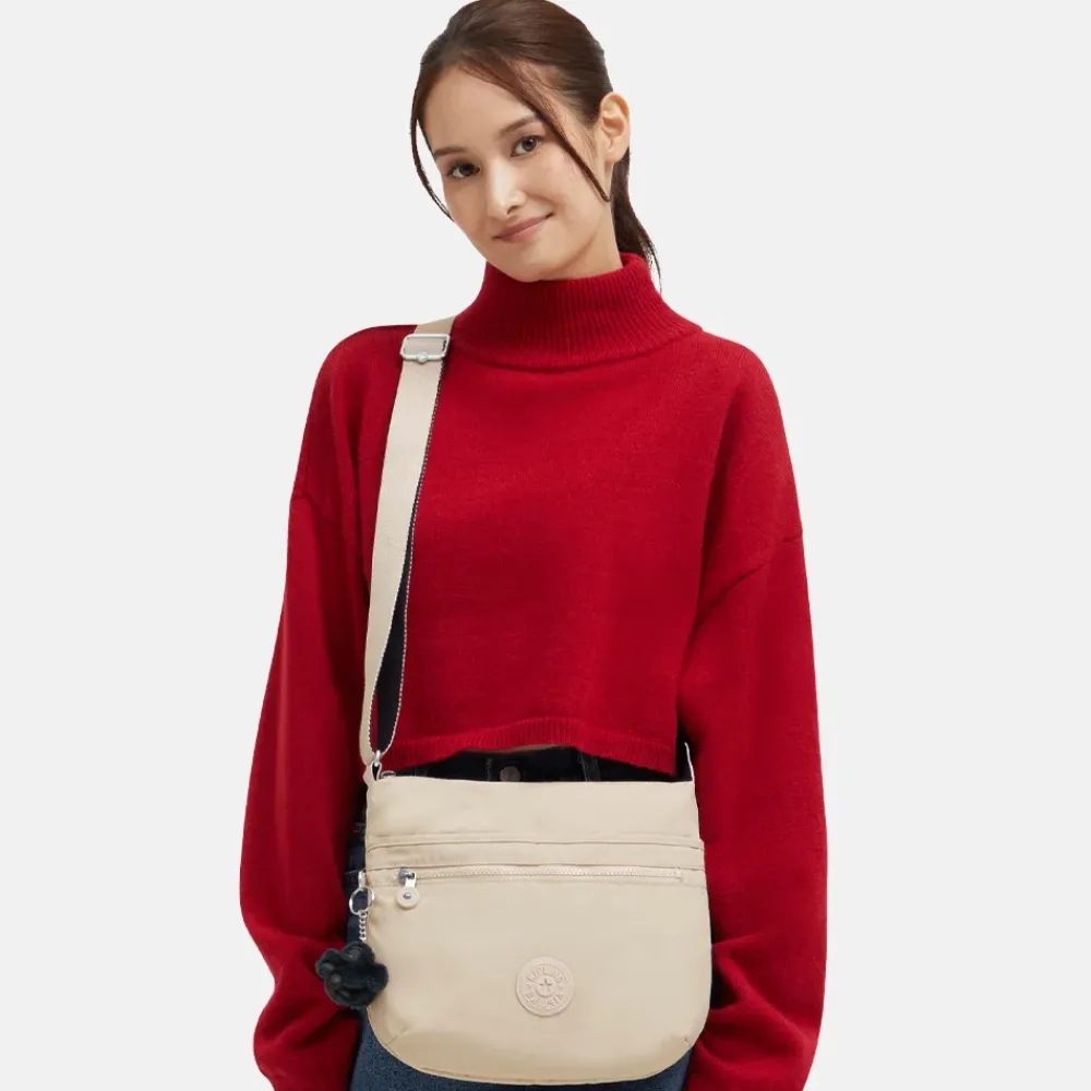 Crossbody Tassen^Kipling Arto crossbody tas back to beige