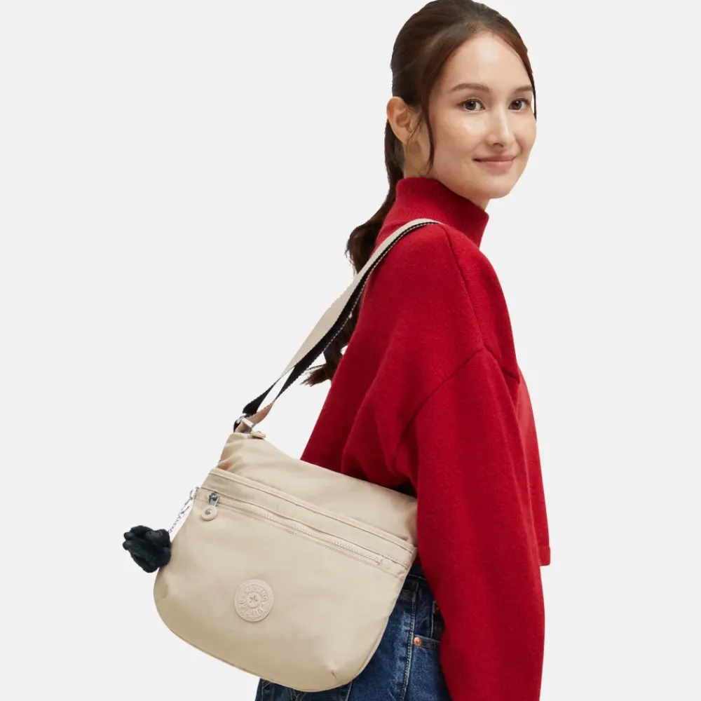 Crossbody Tassen^Kipling Arto crossbody tas back to beige