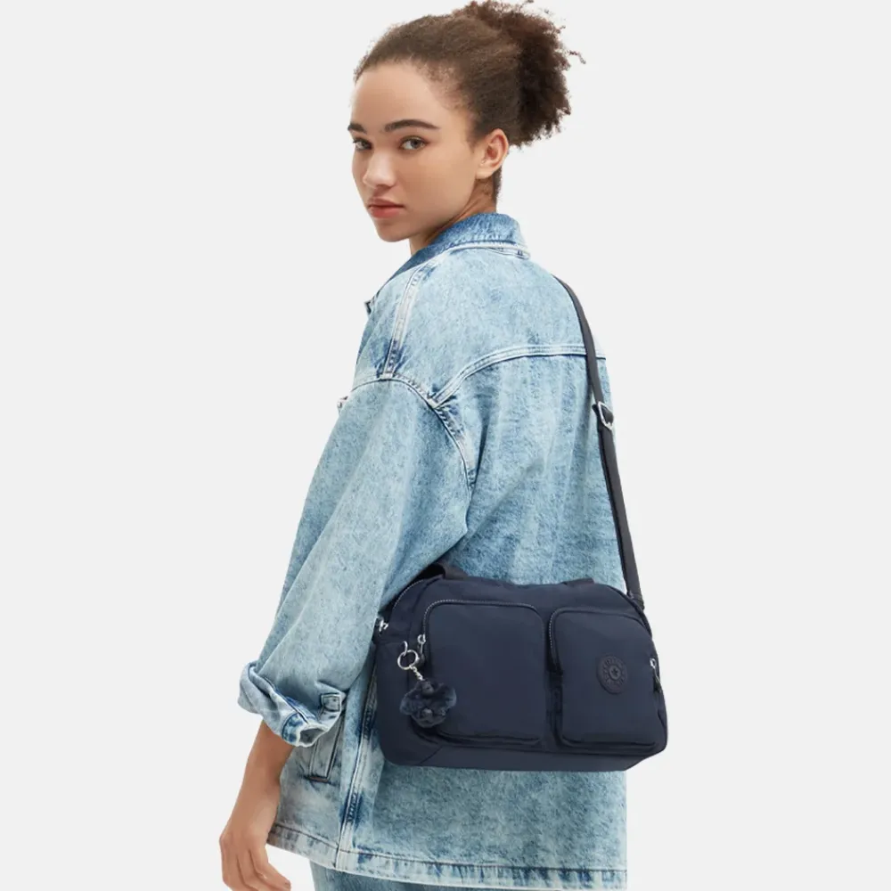 Schoudertassen^Kipling Cool Defea schoudertas blue bleu