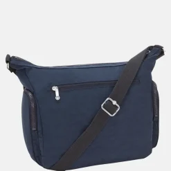 Schoudertassen^Kipling Gabb schoudertas blue bleu 2