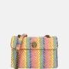 Schoudertassen^Kurt Geiger Kensington schoudertas M raffia multi