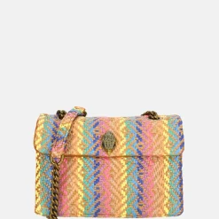 Schoudertassen^Kurt Geiger Kensington schoudertas M raffia multi