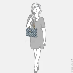 Schoudertassen^Kurt Geiger Kensington schoudertas L denim