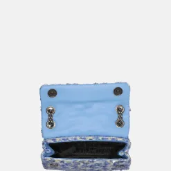 Schoudertassen^Kurt Geiger Kensington schoudertas sequins mini boucle blue pale