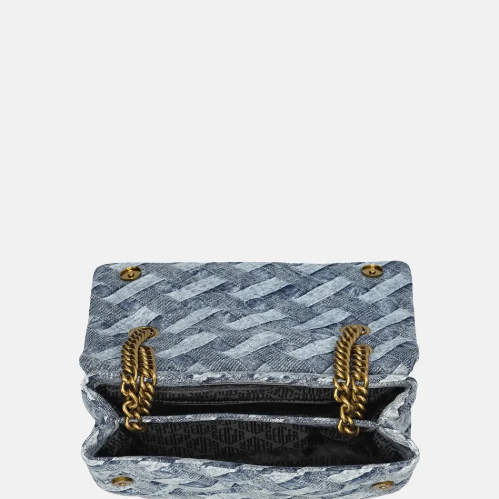 Schoudertassen^Kurt Geiger Kensington schoudertas L denim