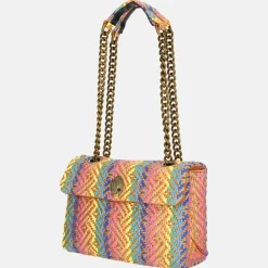 Schoudertassen^Kurt Geiger Kensington schoudertas M raffia multi
